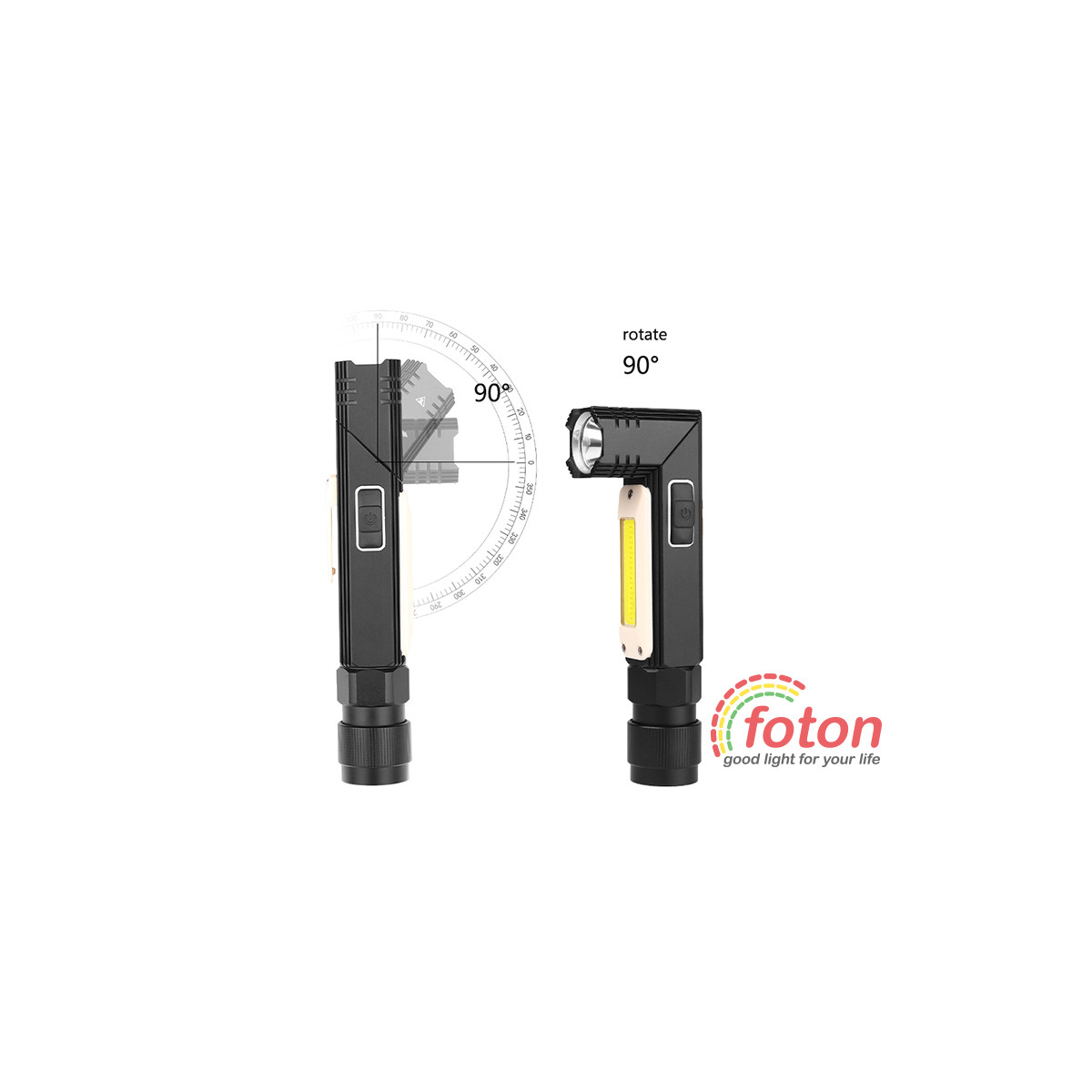 FORTO FT-P400 – Torcia Ricaricabile A Penna, Potente E Compatta, Ideale Per Uso Quotidiano