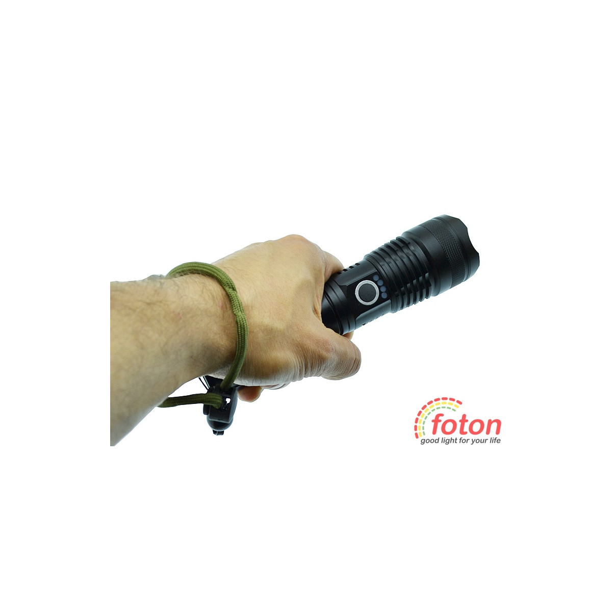 Torcia LED CREE Con Pulsante – 3 AAA, Ideale Per Polizia E Uso Quotidiano